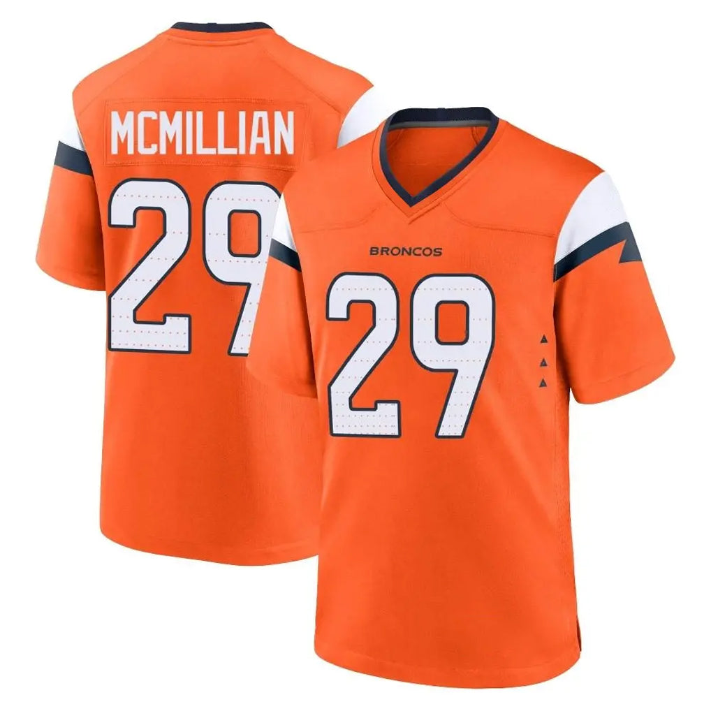 D.Broncos #29 Ja'Quan McMillian Player Orange Home Game Cooneas Stitched Jerseys