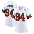 C.Browns #94 Mason Graham Player White Alternate Home Game Cooneas Stitched Jerseys