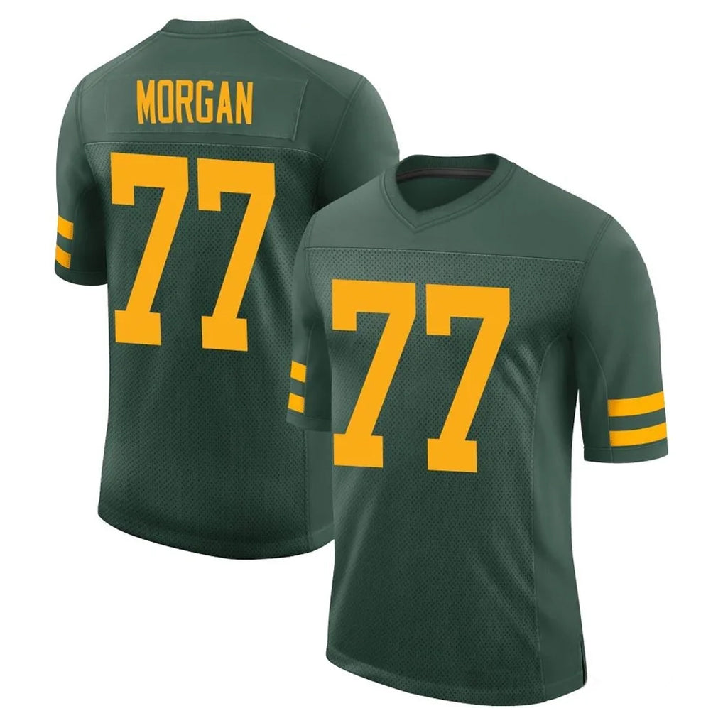 GB.Packers #77 Jordan Morgan Player Green Alternate Vapor Home Game Cooneas Stitched Jerseys