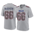 B.Bills #66 Connor McGovern Player Gray Home Game Cooneas Stitched Jerseys