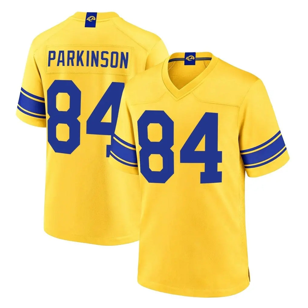 LA.Rams #84 Colby Parkinson Player Gold Classic Sol Home Game Cooneas Stitched Jerseys