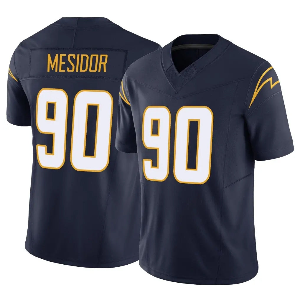 LA.Chargers #90 Akheem Mesidor Player Navy Limited Vapor F.U.S.E. Home Game Stitched Jerseys