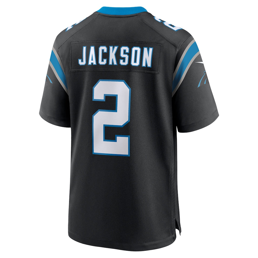 Cooneas C.Panthers #2 Mike Jackson Black Game Jersey