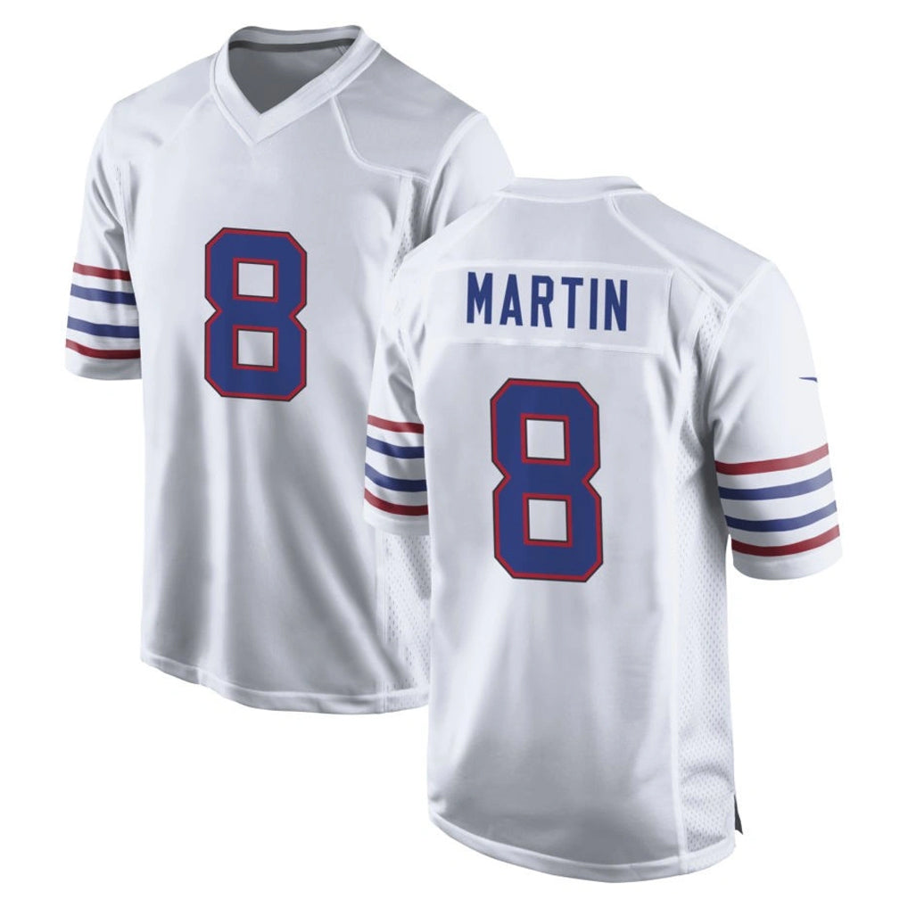 B.Bills #8 Terrel Bernard Player White Alternate Game Cooneas Stitched Jerseys