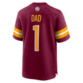 Cooneas W.Commanders #1 Dad Burgundy Game Jersey