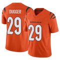 C.Bengals #29 Kyle Dugger Player Orange Vapor F.U.S.E. Limited Home Game Cooneas Stitched Jerseys
