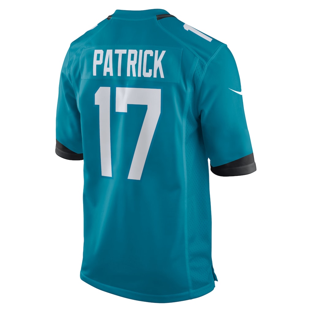 Cooneas J.Jaguars #17 Tim Patrick Teal Team Game Jersey