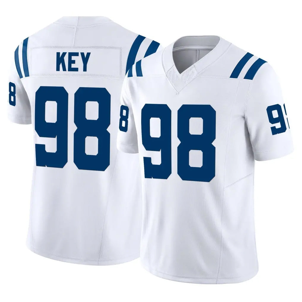 IN.Colts #98 Arden Key Player White Limited Vapor F.U.S.E. Home Game Cooneas Stitched Jerseys