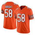 C.Bears #58 Darnell Wright Player Orange Vapor F.U.S.E. Limited Home Game Cooneas Stitched Jerseys