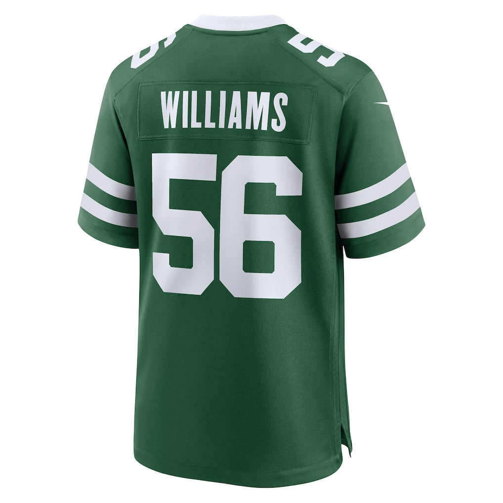Cooneas NY.Jets #56 Quincy Williams Legacy Green Game Player Jersey