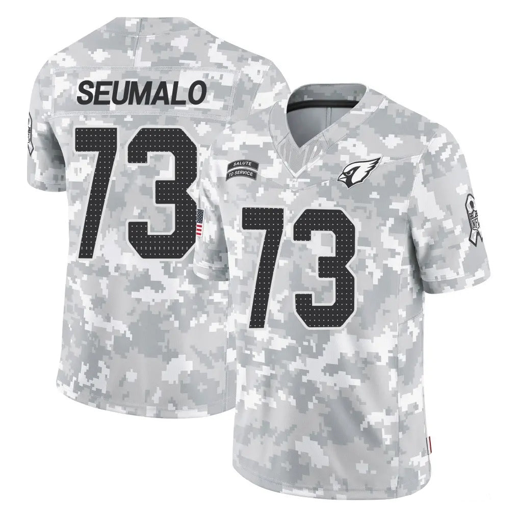 A.Cardinals #73 Isaac Seumalo Player Arctic Camo Limited Salute To Service Home Game Cooneas Stitched Jerseys