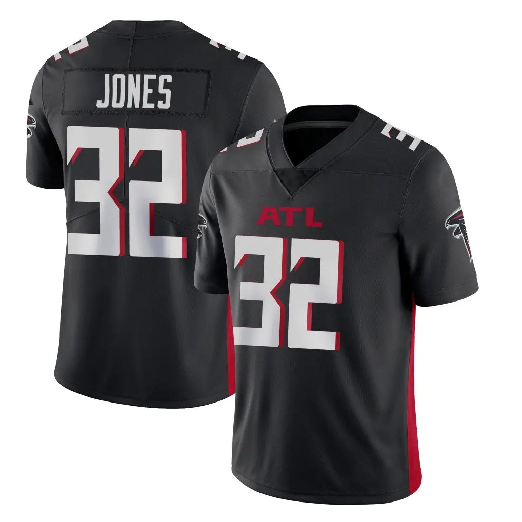 A.Falcons #32 Cash Jones Player Black Vapor Untouchable Limited Home Game Cooneas Stitched Jerseys