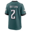 Cooneas P.Eagles #2 Jahan Dotson Midnight Green Team Game Jersey