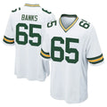 GB.Packers #65 Aaron Banks Player White Home Game Cooneas Stitched Jerseys