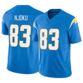 LA.Chargers #83 David Njoku Player Blue Limited Vapor F.U.S.E. Home Game Stitched Jerseys