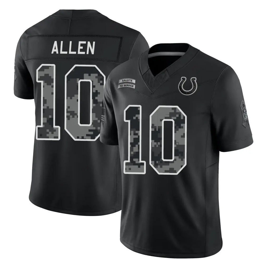 IN.Colts #10 Keenan Allen Player Black Limited 2026 Salute to Service Home Game Cooneas Stitched Jerseys