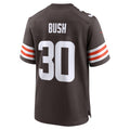 Cooneas C.Browns #30 Devin Bush Brown Game Jersey