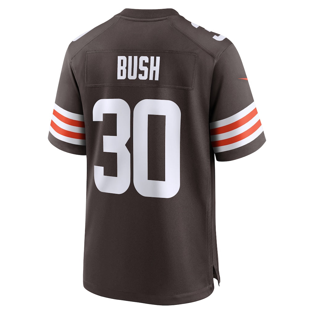 Cooneas C.Browns #30 Devin Bush Brown Game Jersey