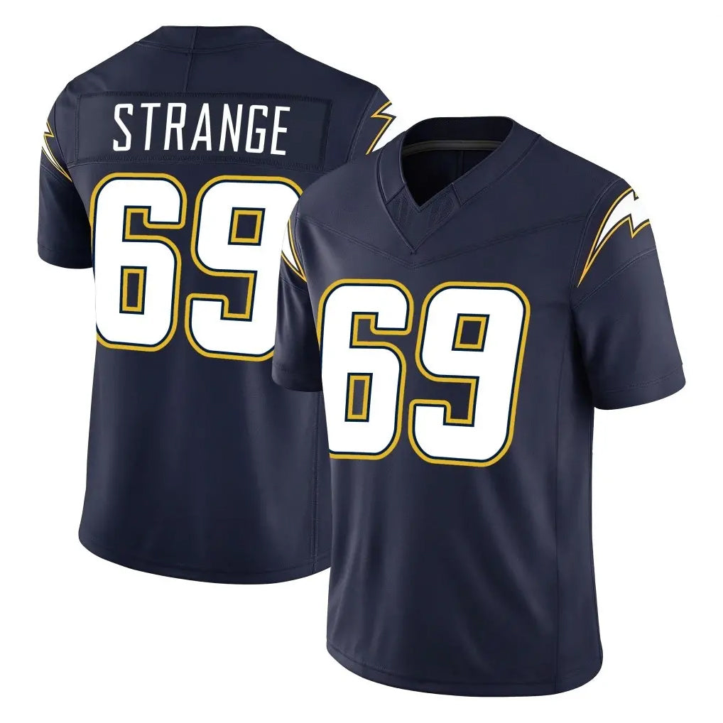LA.Chargers #69 Cole Strange Player Navy Vapor F.U.S.E. Limited Home Game Stitched Jerseys