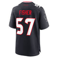 Cooneas H.Texans #57 Blake Fisher Navy Team Game Jersey