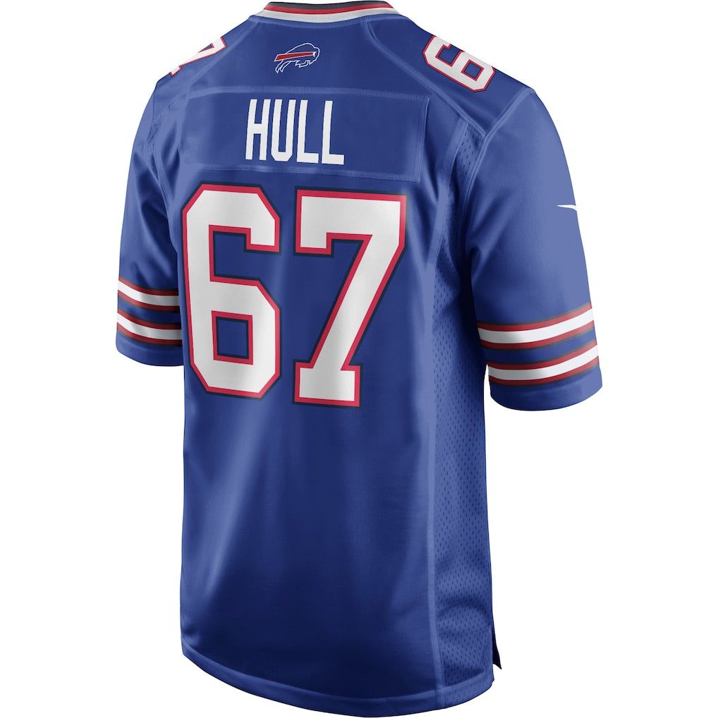 Cooneas B.Bills #67 Kent Hull Royal Game Retired Player Jersey