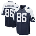 D.Cowboys #86 Luke Schoonmaker Player Navy-White Alternate Home Game Cooneas Stitched Jerseys