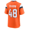 Cooneas D.Broncos #48 Mitchell Fraboni Orange Team Game Jersey