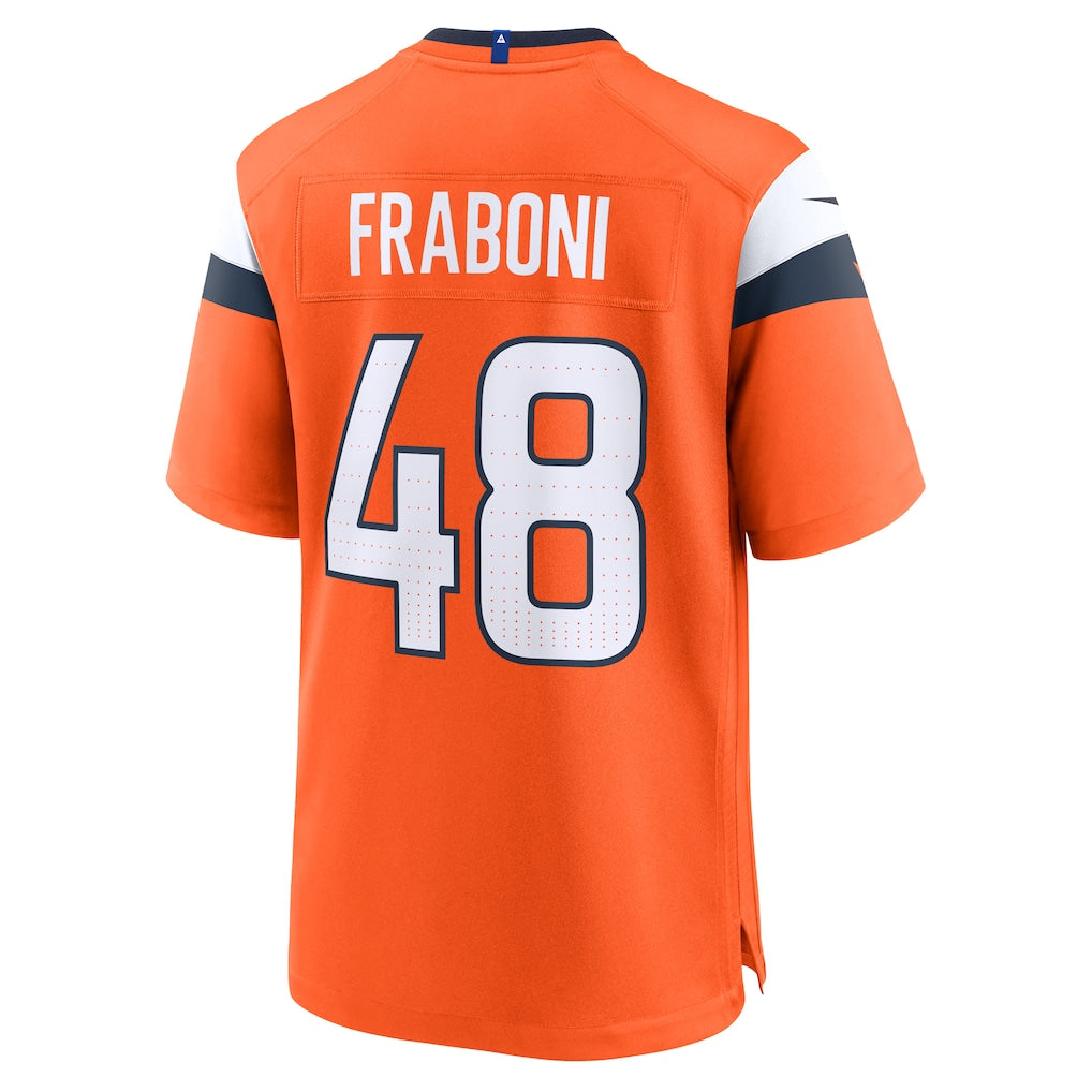 Cooneas D.Broncos #48 Mitchell Fraboni Orange Team Game Jersey