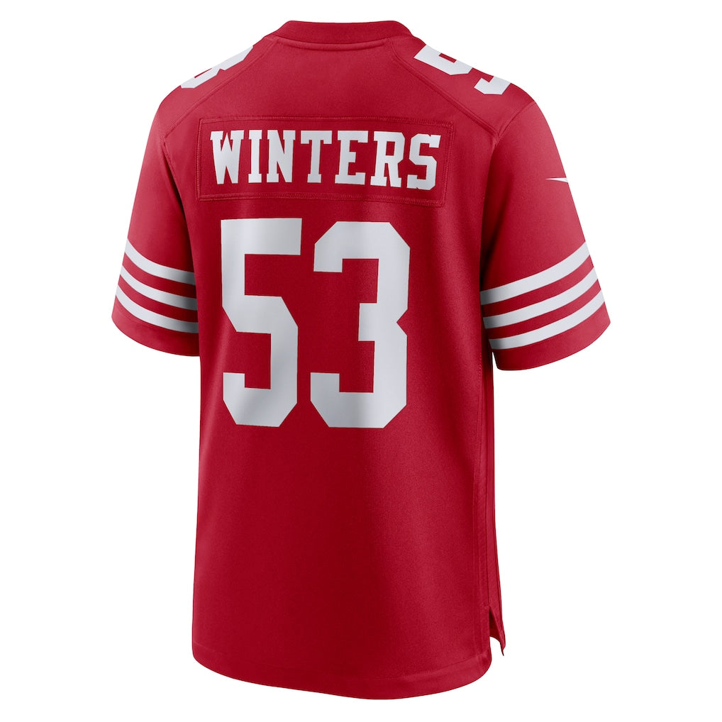 Cooneas SF.49ers #53 Dee Winters Scarlet Team Game Jersey