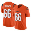 C.Bengals #66 Dalton Risner Player Orange Vapor F.U.S.E. Limited Home Game Cooneas Stitched Jerseys
