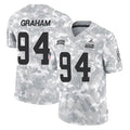 C.Browns #94 Mason Graham Player Arctic Camo Salute to Service Limited Home Game Cooneas Stitched Jerseys