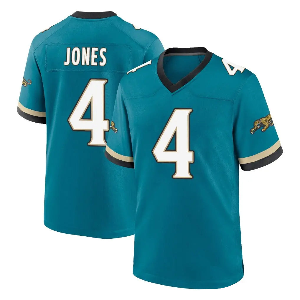 J.Jaguars #4 Jarrian Jones Player Teal Prowler Throwback Limited Home Game Cooneas Stitched Jerseys