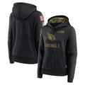 Cooneas A.Cardinals Black Salute to Service Limited Hoodies Blank Player Stitched Jerseys