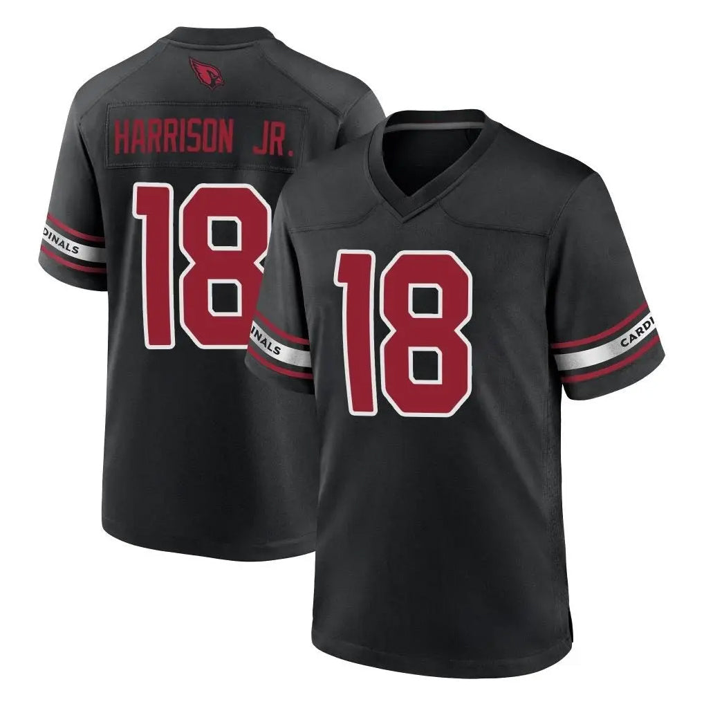 Cooneas A.Cardinals #18 Marvin Harrison Jr. Player Black Alternate Game Stitched Jerseys