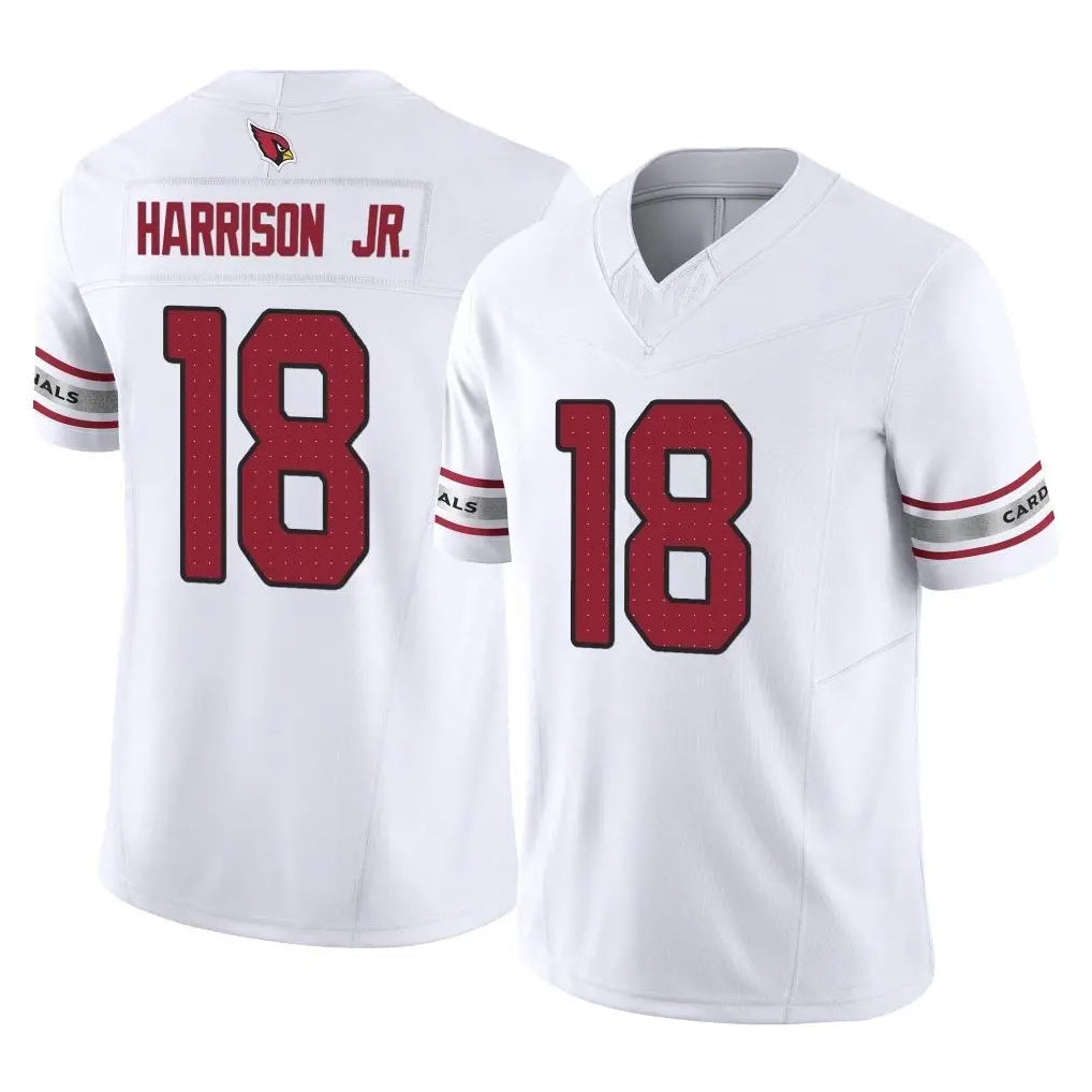 Cooneas A.Cardinals #18 Marvin Harrison Jr. Player White Vapor F.U.S.E. Limited Home Game Stitched Jerseys