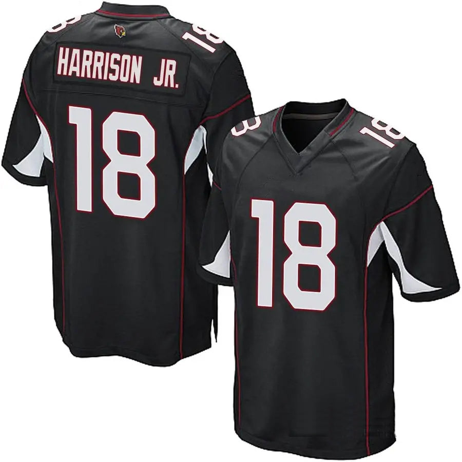 Cooneas A.Cardinals #18 Marvin Harrison Jr. Player Black Game Stitched Jerseys