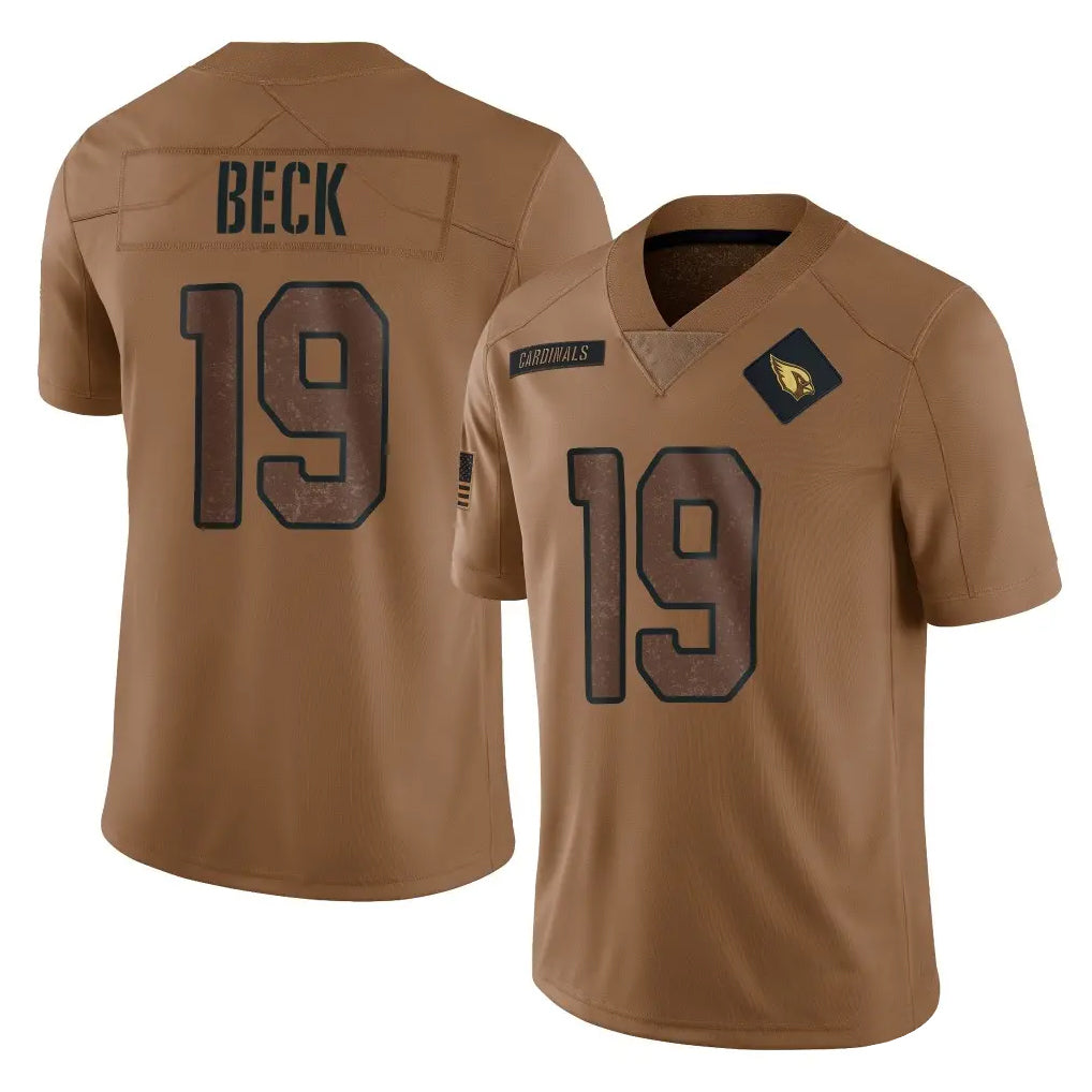 Cooneas A.Cardinals #19 Carson Beck Player Brown Limited Salute To Service Game Stitched Jerseys