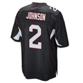 Cooneas A.Cardinals #2 Will Johnson Player Black Home Game Stitched Jerseys