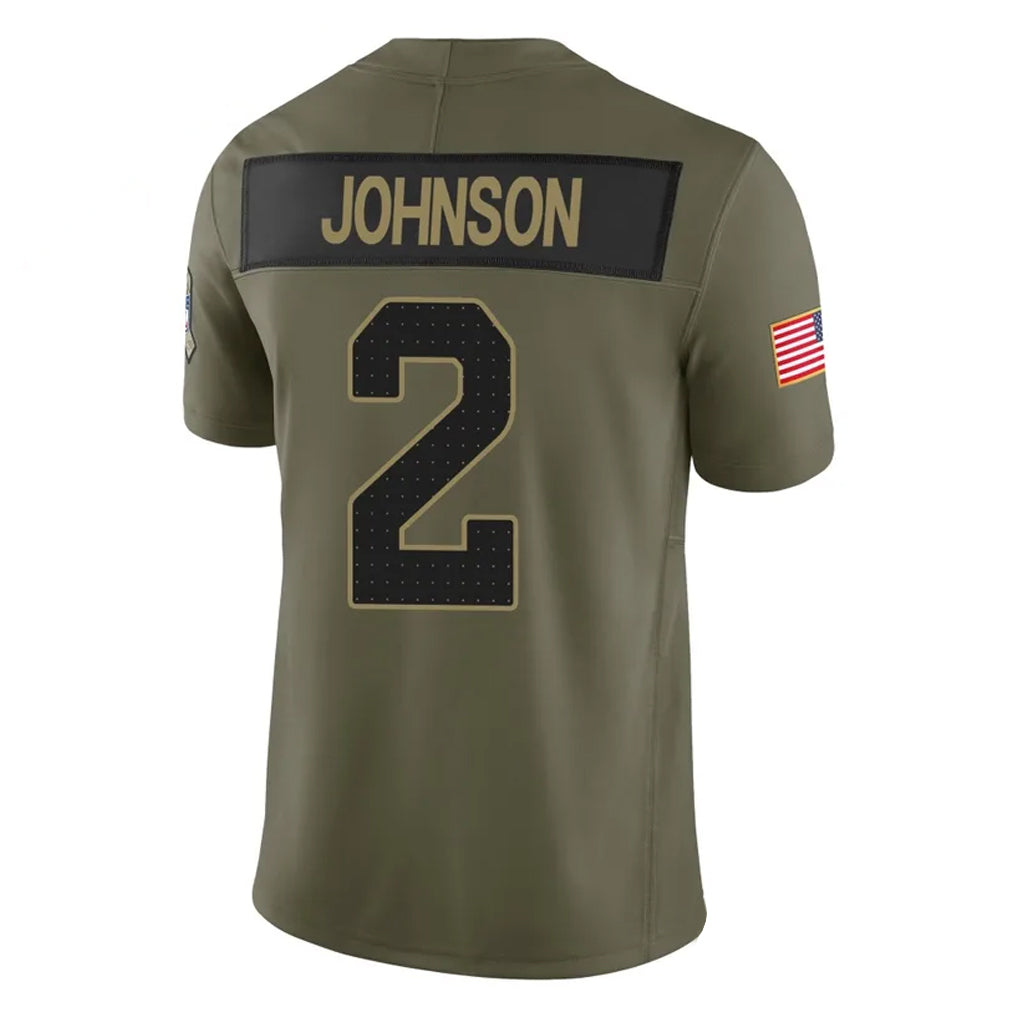 Cooneas A.Cardinals #2 Will Johnson Player Olive Salute To Service Limited Home Game Stitched Jerseys