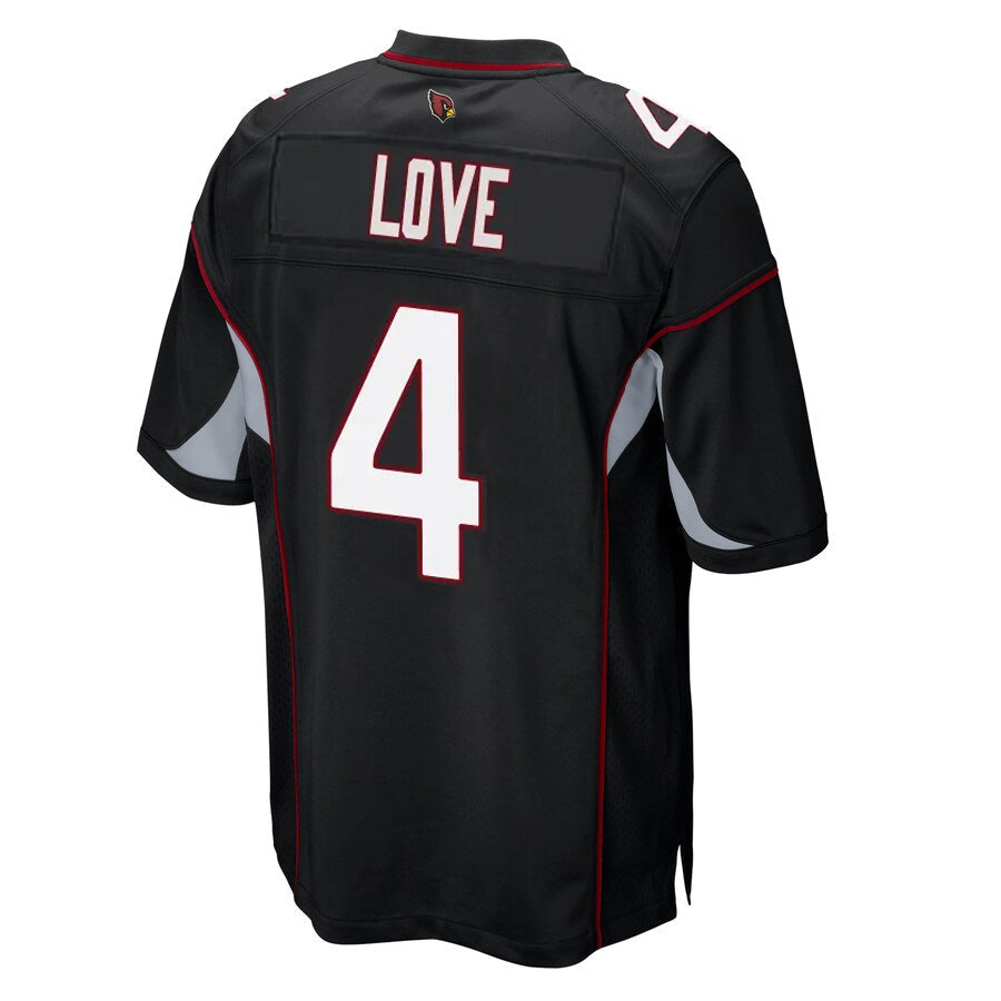 Cooneas A.Cardinals #4 Jeremiyah Love Player Black Alternate Game Stitched Jerseys