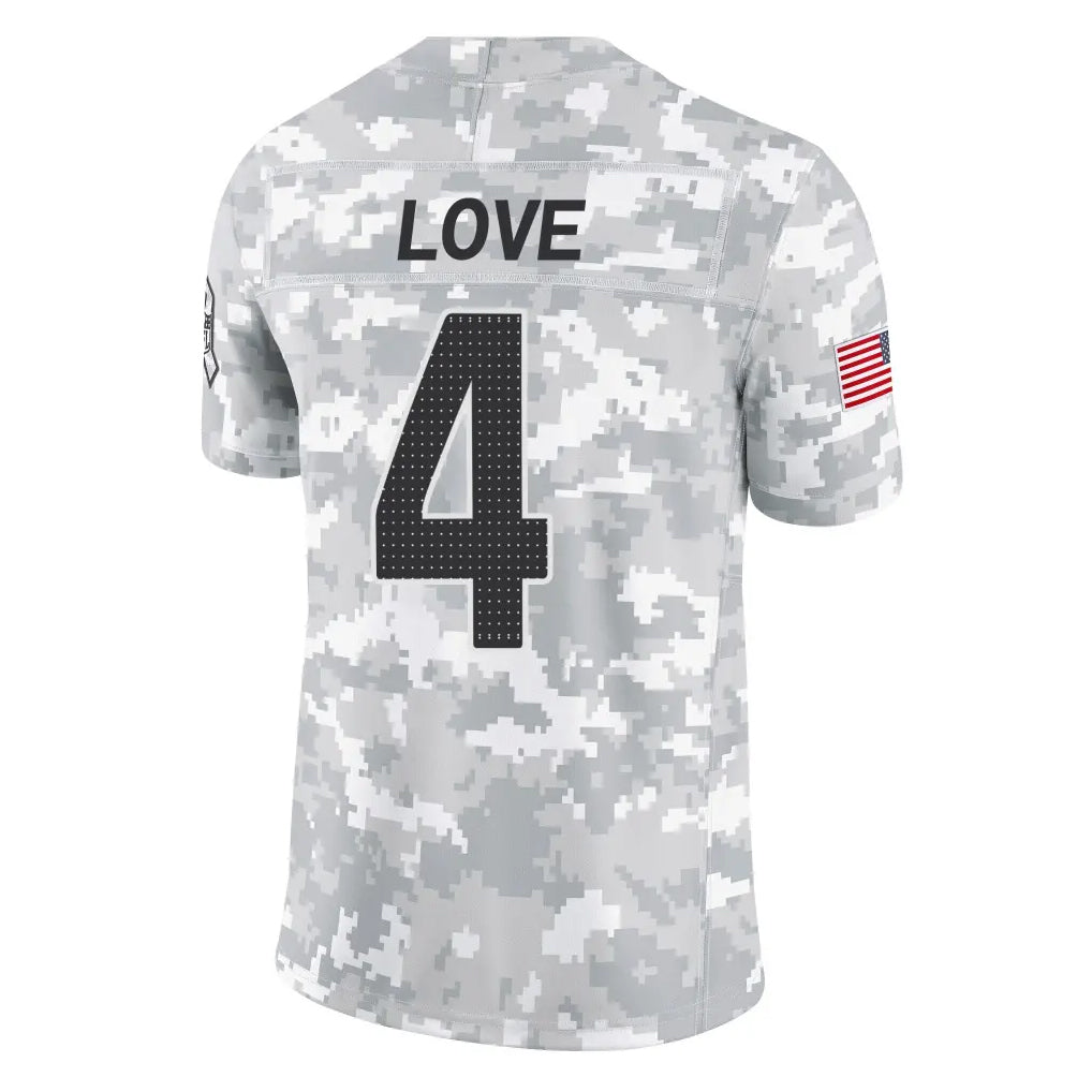 Cooneas A.Cardinals #4 Jeremiyah Love Player Camo Salute to Service Limited Home Stitched Jerseys