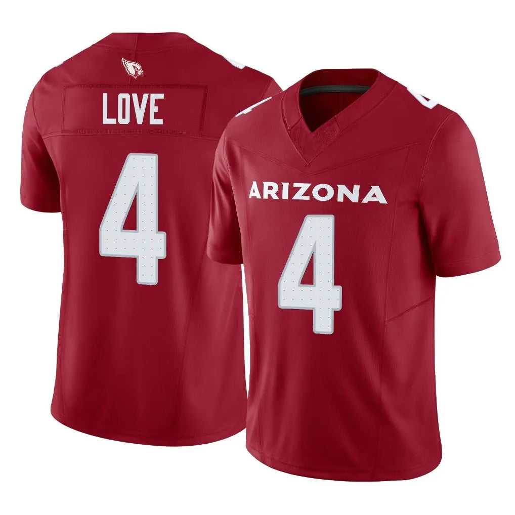 Cooneas A.Cardinals #4 Jeremiyah Love Player Cardinal Vapor F.U.S.E. Limited Home Game Stitched Jerseys