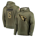 Cooneas A.Cardinals #6 James Conner Player Olive Salute to Service Limited Hoodie Stitched Jerseys