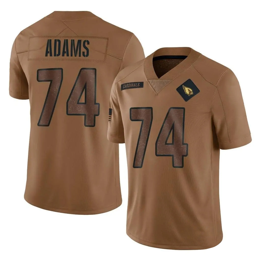 Cooneas A.Cardinals #74 Isaiah Adams Player Brown Limited Salute To Service Game Stitched Jerseys