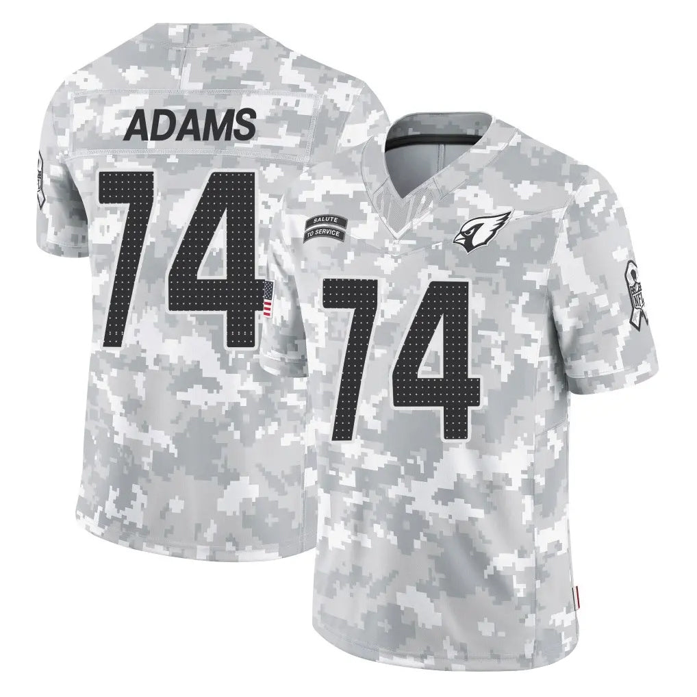 Cooneas A.Cardinals #74 Isaiah Adams Player Camo Salute to Service Limited Home Stitched Jerseys