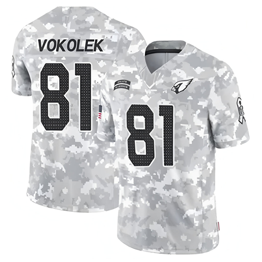 Cooneas A.Cardinals #81 Travis Vokolek Player Camo Salute to Service Limited Stitched Stitched Jerseys
