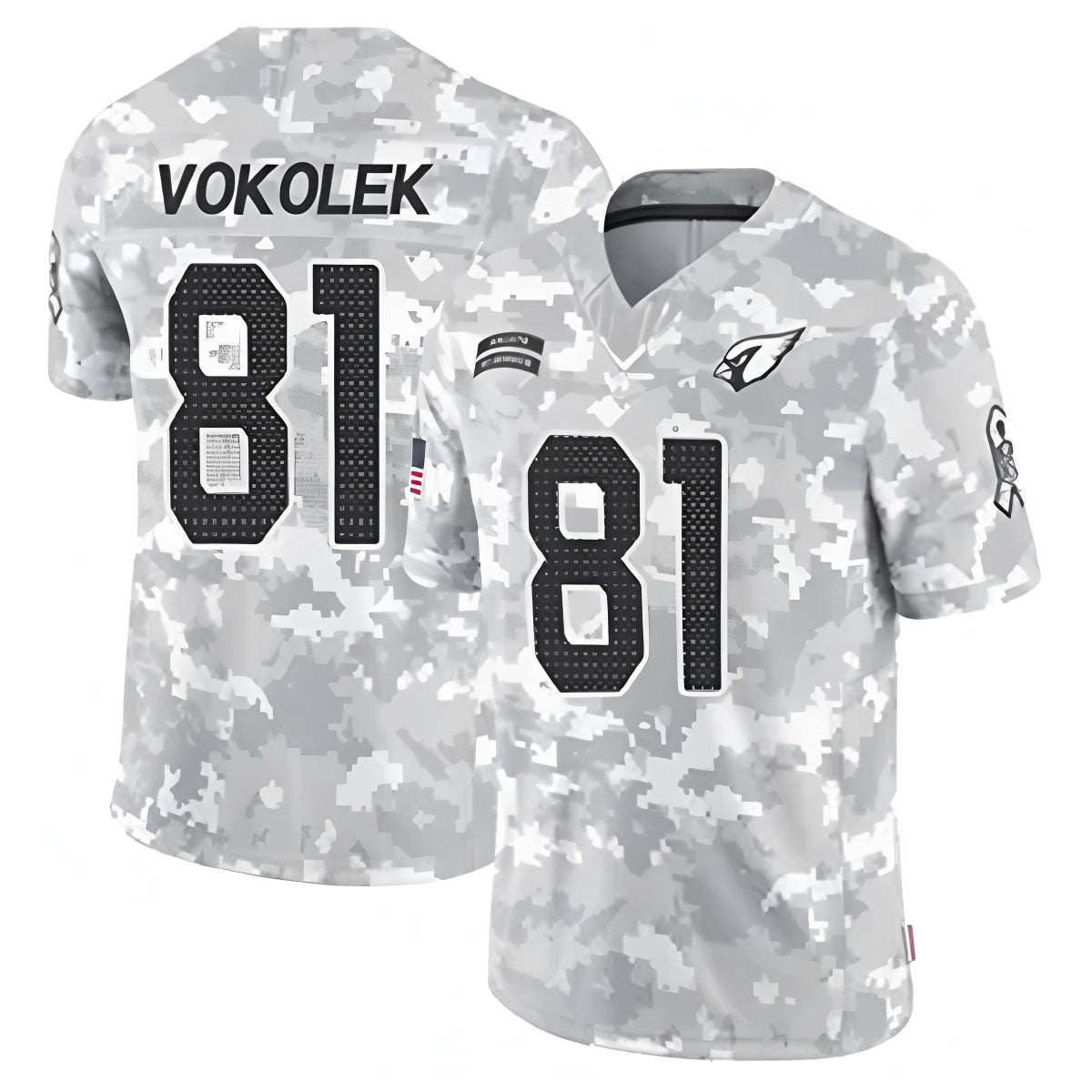Cooneas A.Cardinals #81 Travis Vokolek Player Camo Salute to Service Limited Stitched Stitched Jerseys