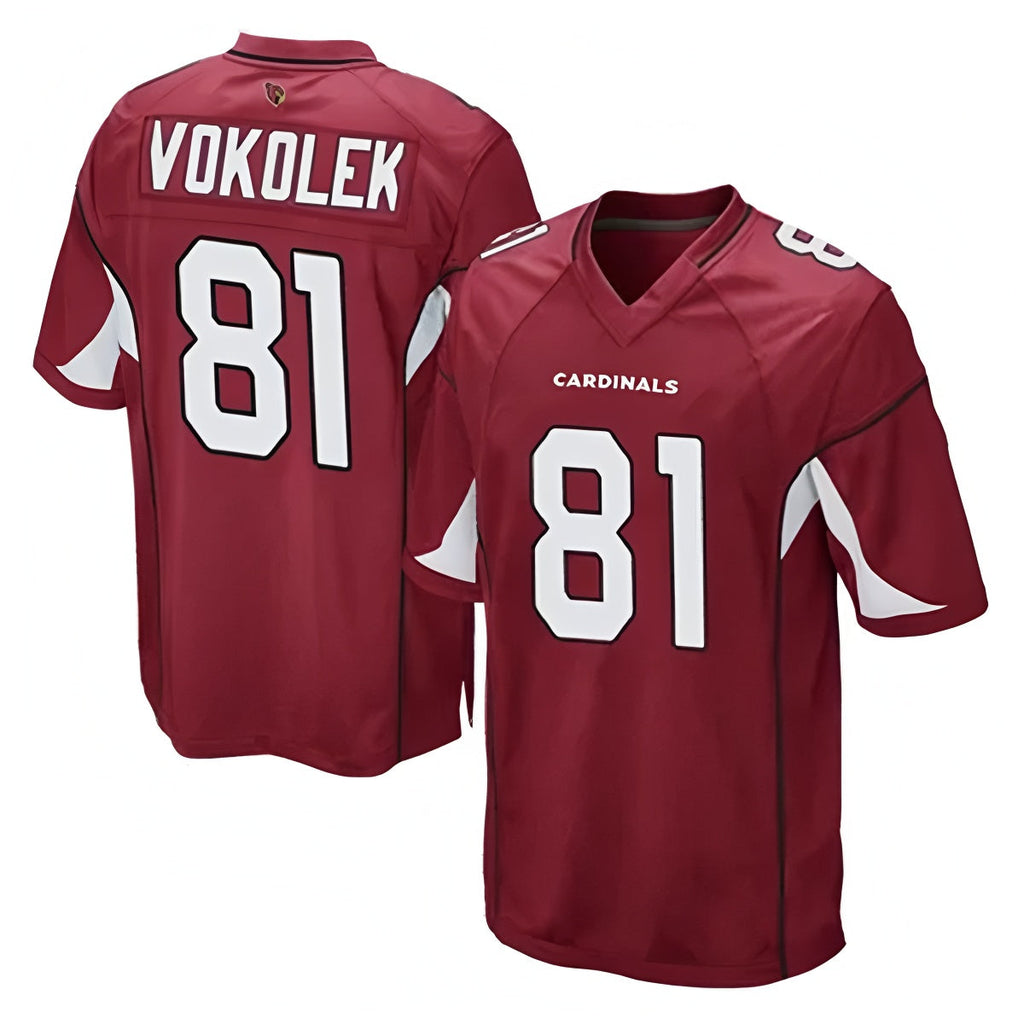 Cooneas A.Cardinals #81 Travis Vokolek Player Cardinal Game Stitched Jerseys