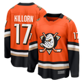 Cooneas A.Ducks #17 Alex Killorn Orange Home Breakaway Jerseys