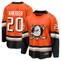 Cooneas A.Ducks #20 Chris Kreider Orange Home Breakaway Jerseys